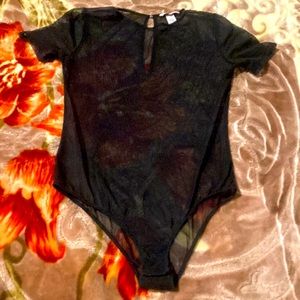 Black See Through One Piece